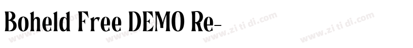 Boheld Free DEMO Re字体转换